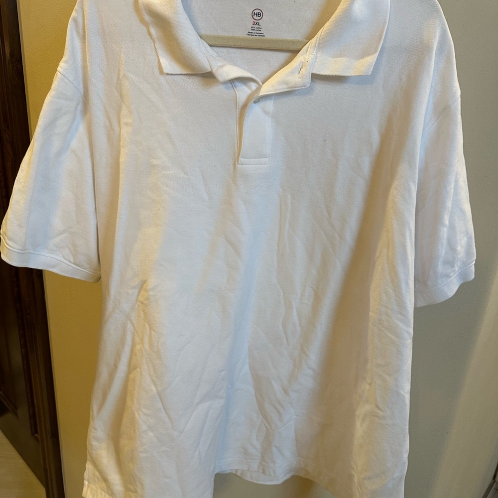 Classic White Polo Shirt (Hudson Bay / DXL)